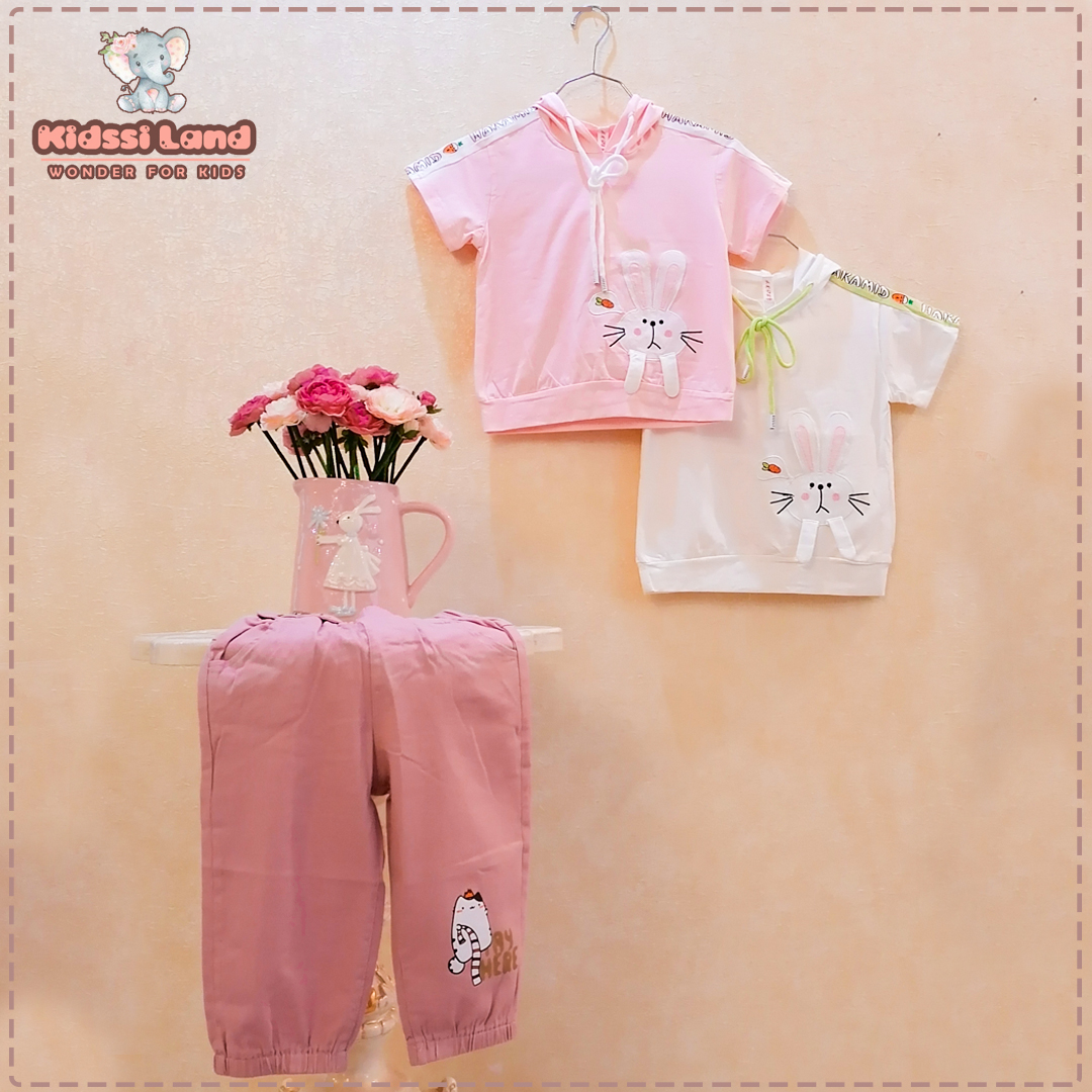 تیشرت کلاهدار خرگوشی دخترونه