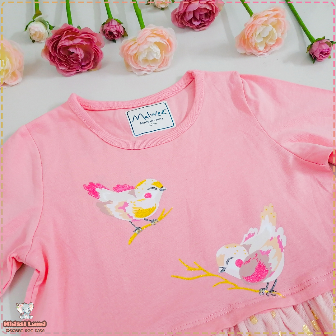 پیراهن دخترانه با دامن تور زیبا - تصویر 2