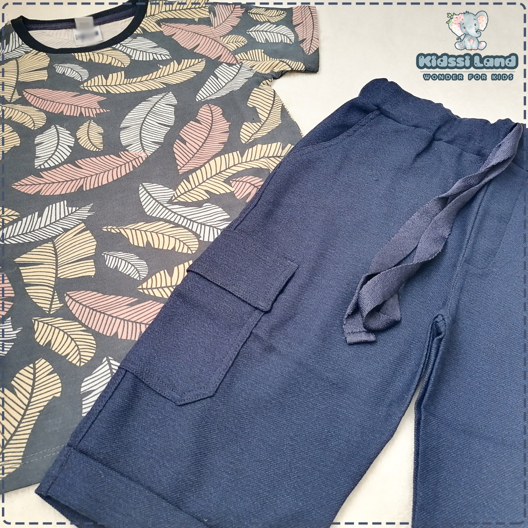 ست دوتیکه هاوایی پسرانه در دو رنگ زیبا - تصویر 3