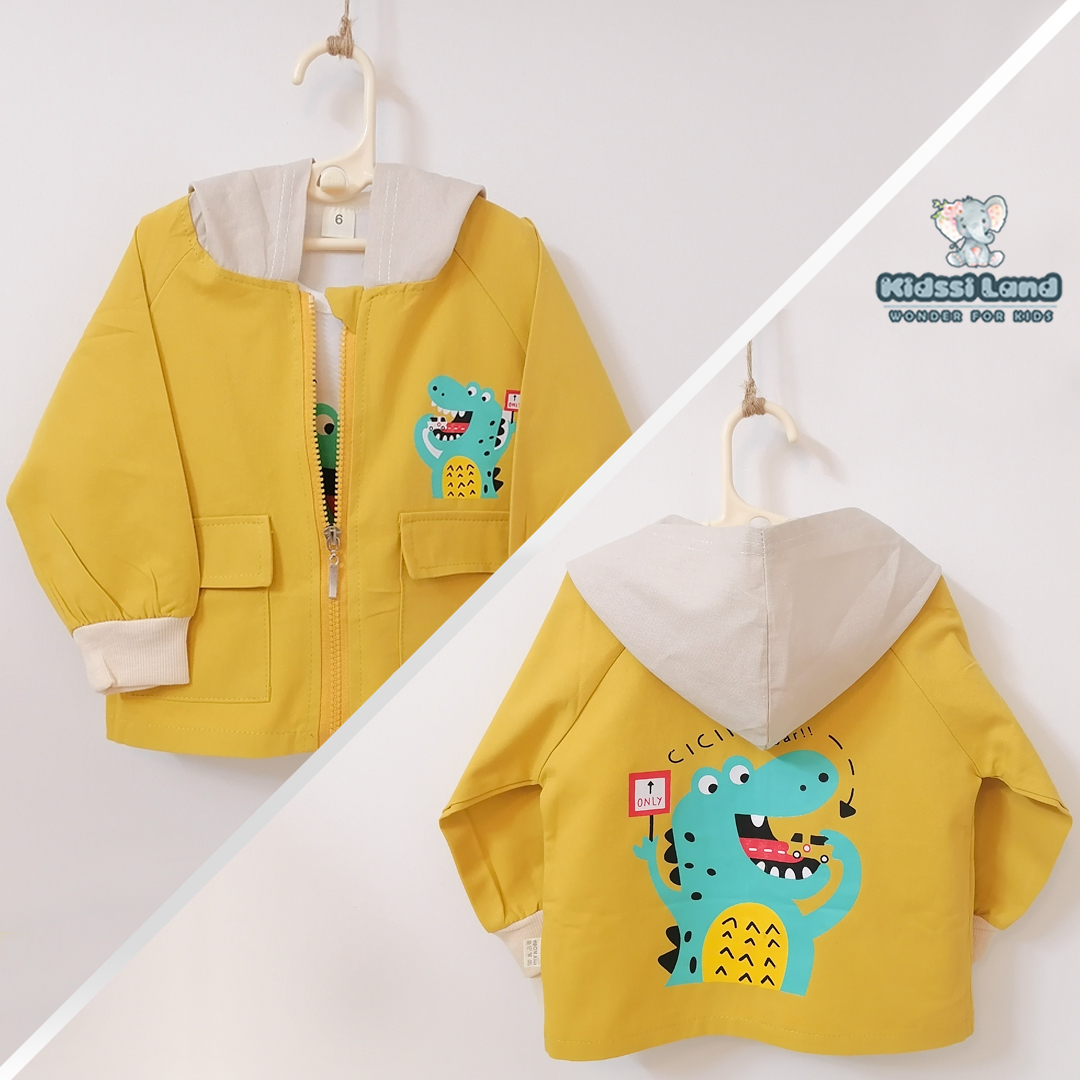 ست سه تیکه اسپرت طرح دایناسور دو رنگ - تصویر 4