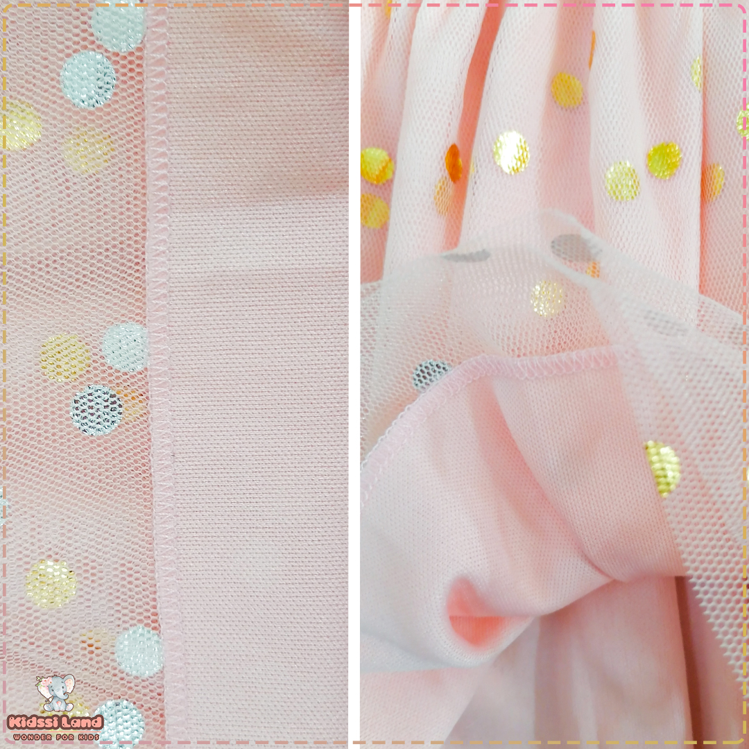 پیراهن دخترانه با دامن تور زیبا - تصویر 3