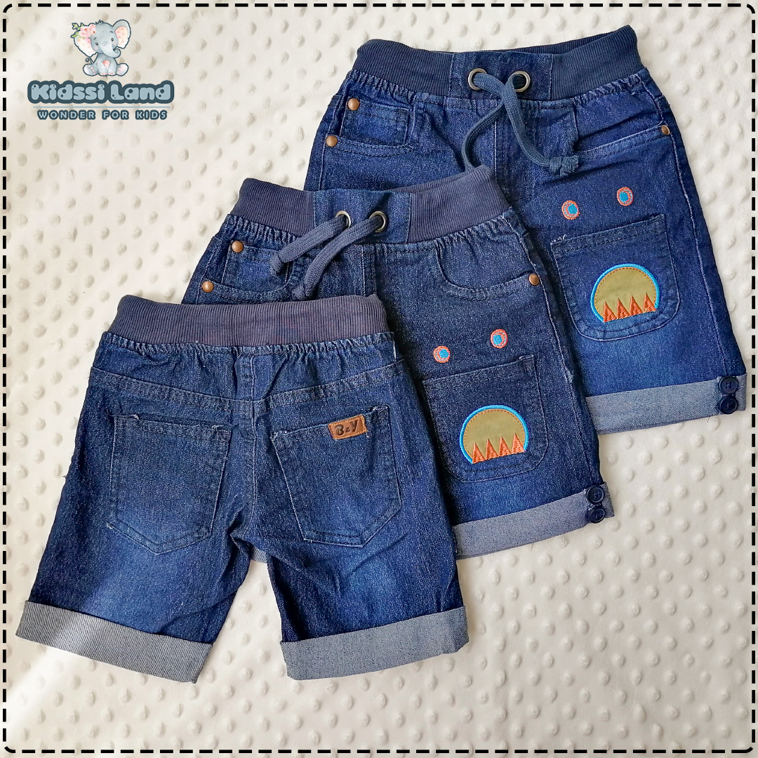 شلوارک زیبا و خوش رنگ جین - تصویر 2